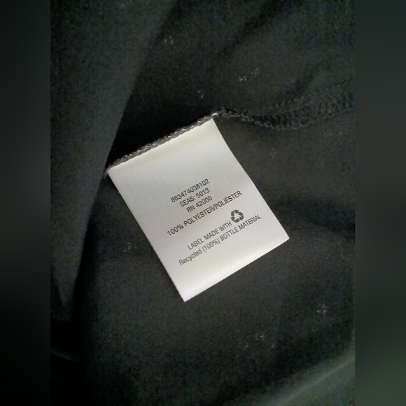 ATTENTION Black and Gold Button Down‎ Shirt Blouse - Picture 6 of 6